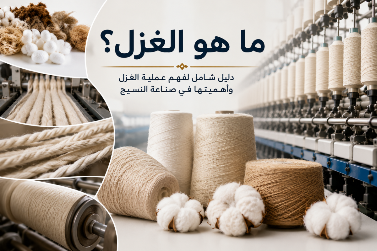 انتاج الخيوط في صناعة الغزل و النسيج