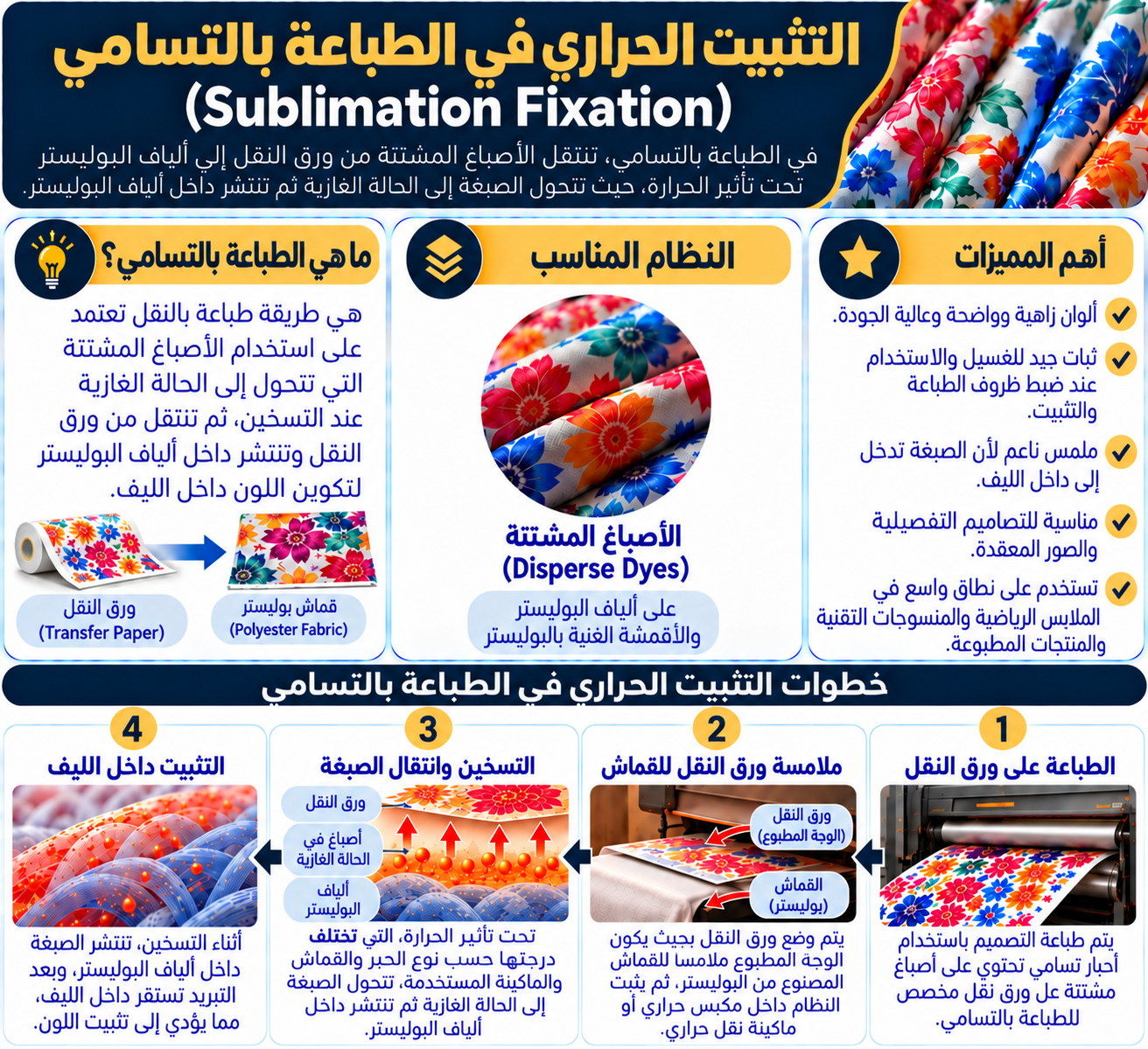 التثبيت الحراري في الطباعة بالتسامي