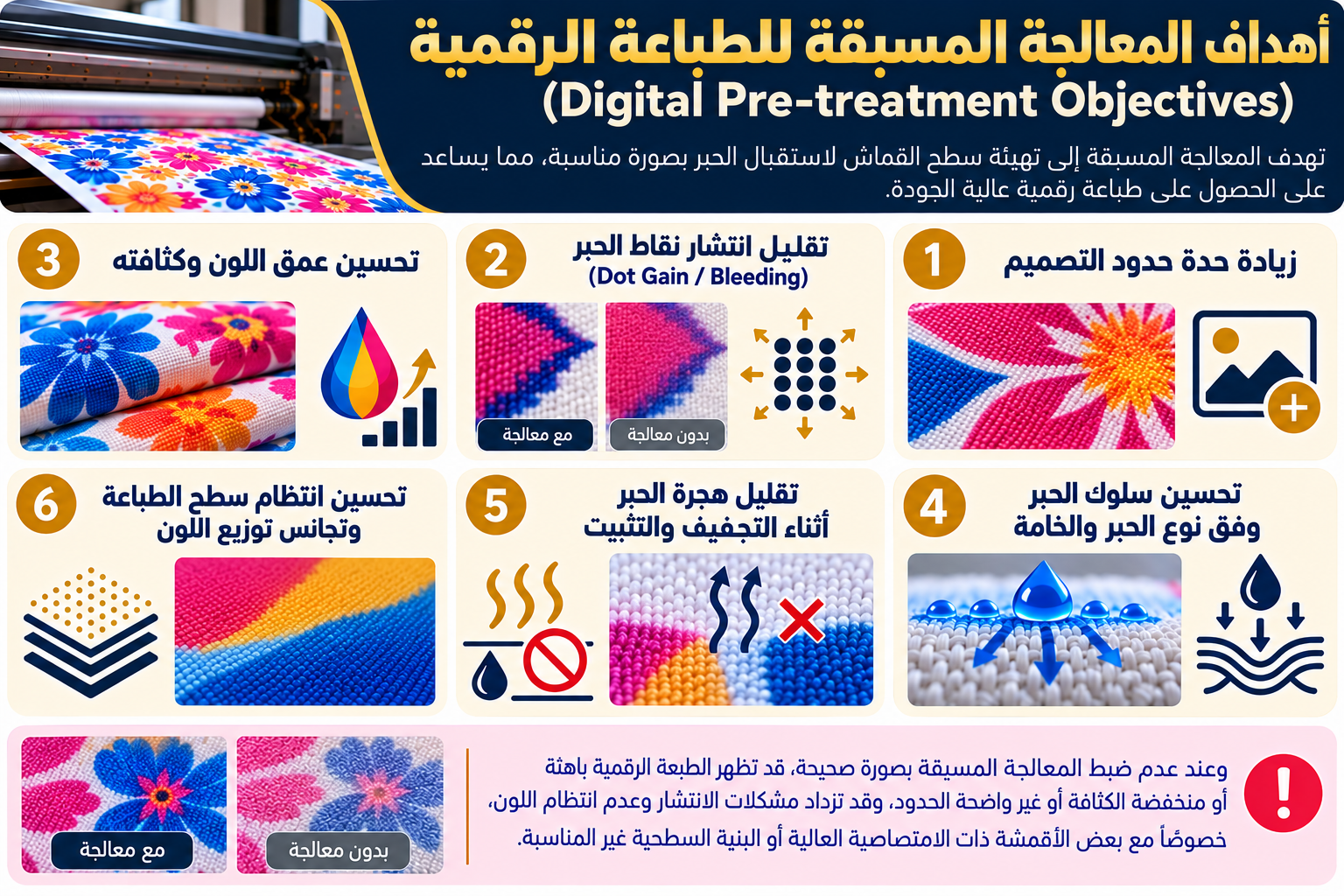 أهداف المعالجة المسبقة للطباعة الرقمية