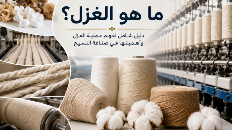 انتاج الخيوط في صناعة الغزل و النسيج